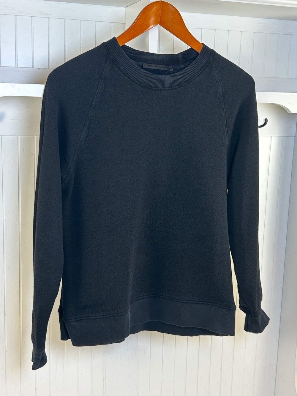 Jenni Kayne Saturday Sweatshirt Black Small